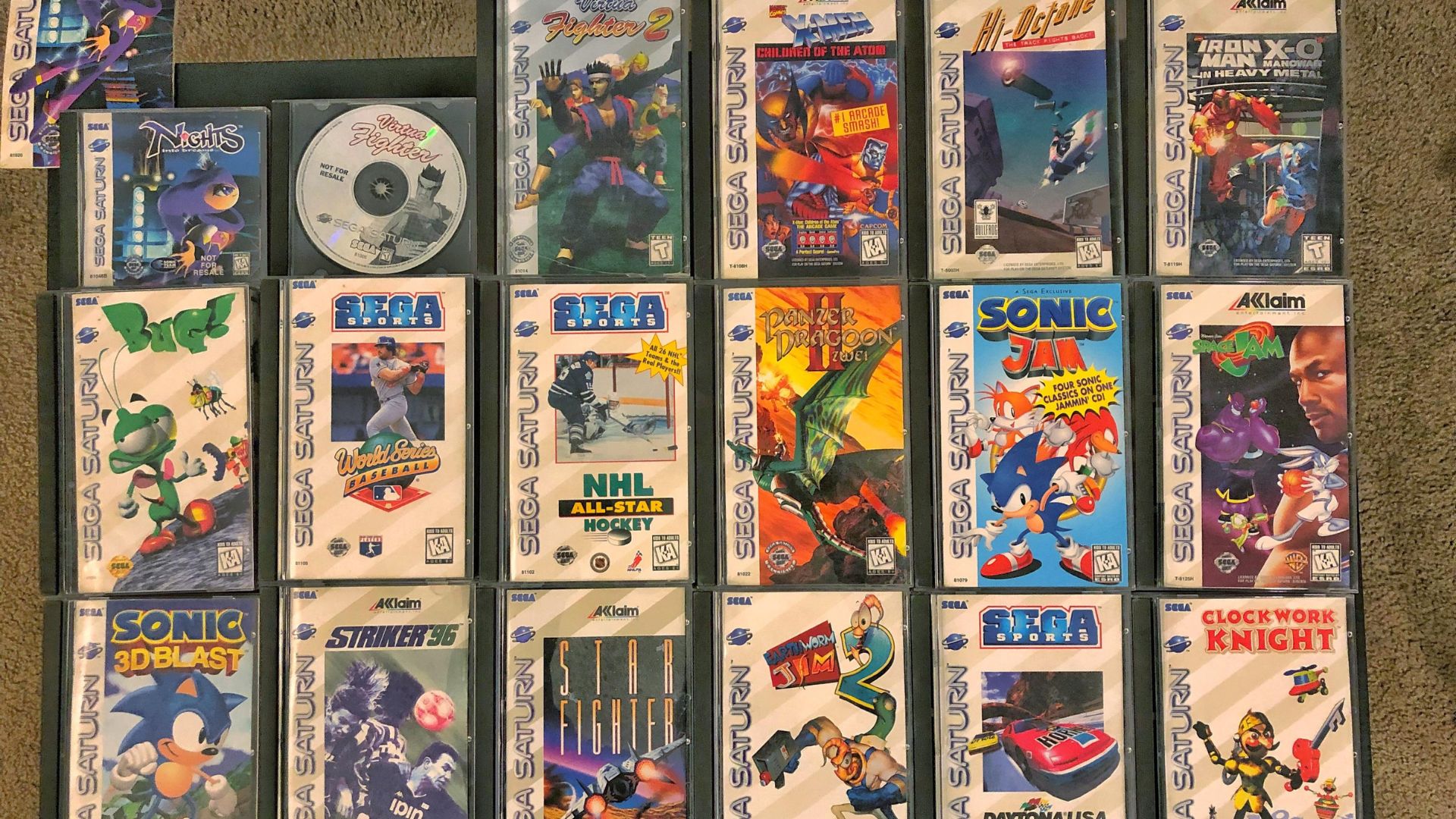 Sega Saturn Games From the Millenial's Childhood