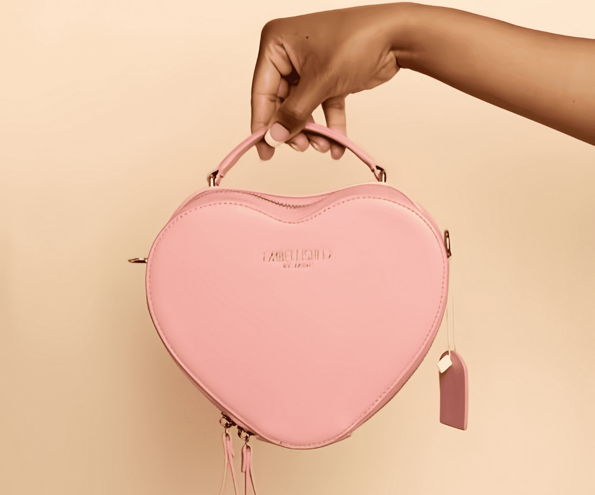 heart shaped bag