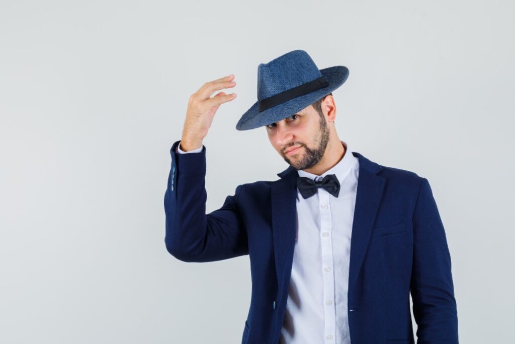 Bucket Hat for a Formal Look