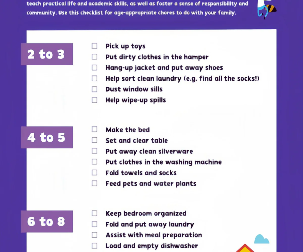  Chores for 7 year olds