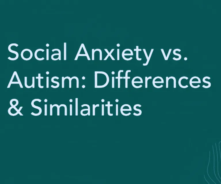 social anxiety vs autism